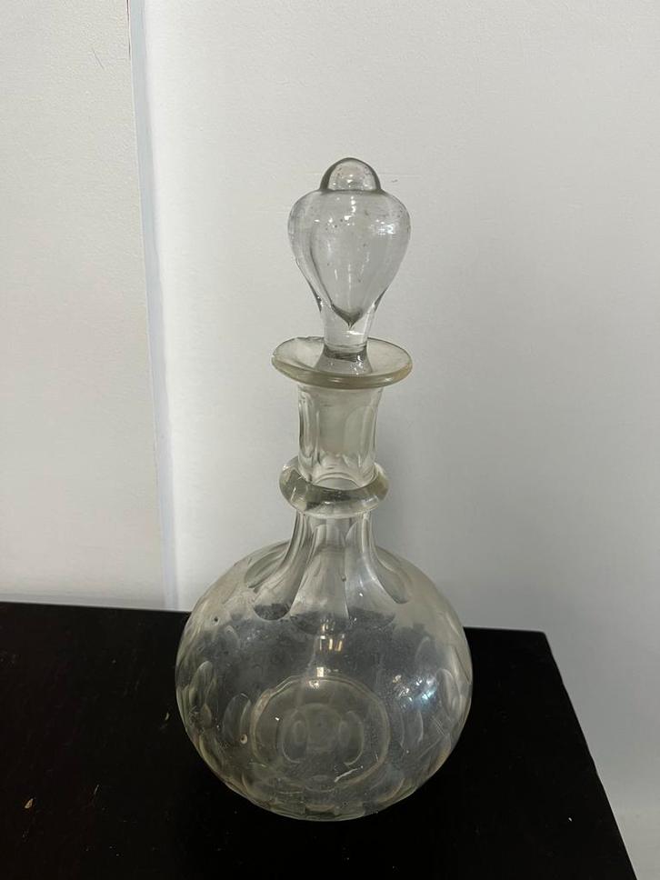 Antieke Glazen Karaf, Antiek en Kunst, Antiek | Glas en Kristal, Ophalen of Verzenden