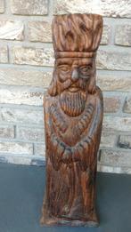 Houten heilige beeld met compartiment voor fles, Ophalen