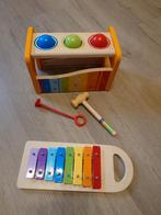 Hape xylofoon en hamenbank (2 in 1), Ophalen of Verzenden, Gebruikt, Overige typen