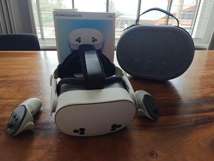 Meta Quest 3S VR-bril, Spelcomputers en Games, Virtual Reality, Zo goed als nieuw, Pc, VR-bril, Ophalen