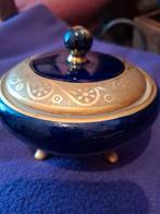 Vintage Bavaria Bonbonnière Kobalt & Goud, Antiek en Kunst, Ophalen