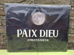 Reclamebord Paix Dieu bier (Ambassadeursbord), Verzamelen, Biermerken, Ophalen of Verzenden, Nieuw, Reclamebord, Plaat of Schild