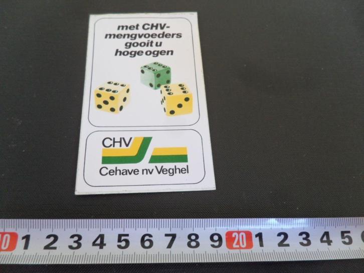 sticker Veghel CHV Cehave nv mengvoeders gooit u hoge ogen, Verzamelen, Stickers, Zo goed als nieuw, Ophalen