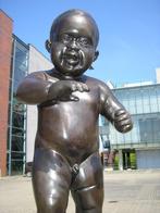 BRONZEN BEELD    BAMBINO   NUDE LAUGHING BOY, Ophalen