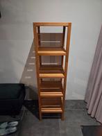 Houten badkamerkastje - Bamboe look - 140x37x37 cm, Ophalen, Zo goed als nieuw