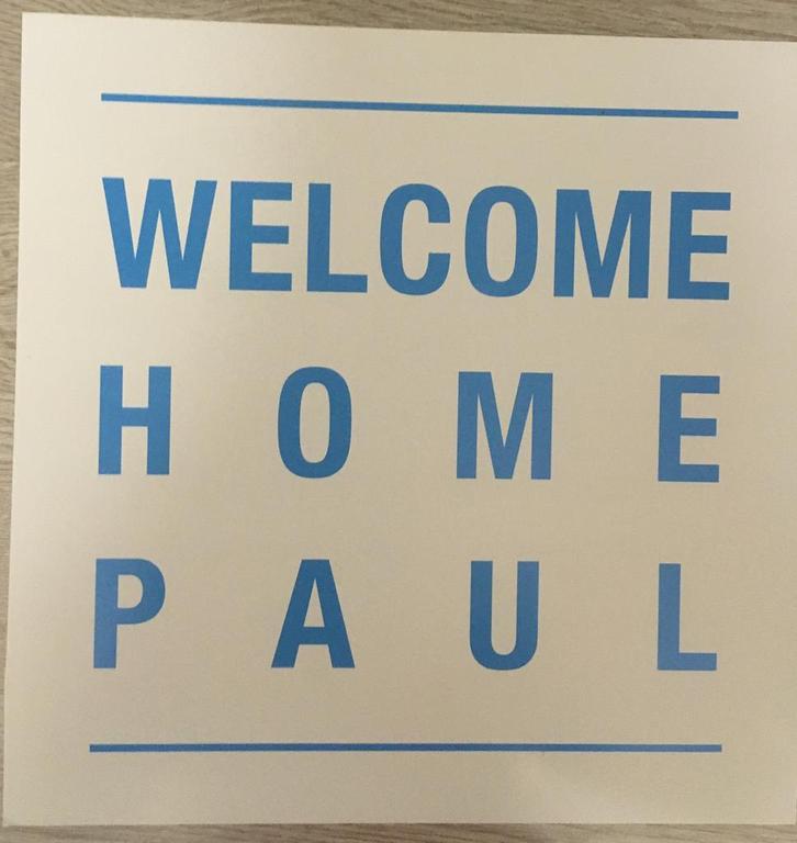 Paul McCartney - Welcome Home Paul - Flyer, Verzamelen, Muziek, Artiesten en Beroemdheden, Zo goed als nieuw, Poster, Artwork of Schilderij