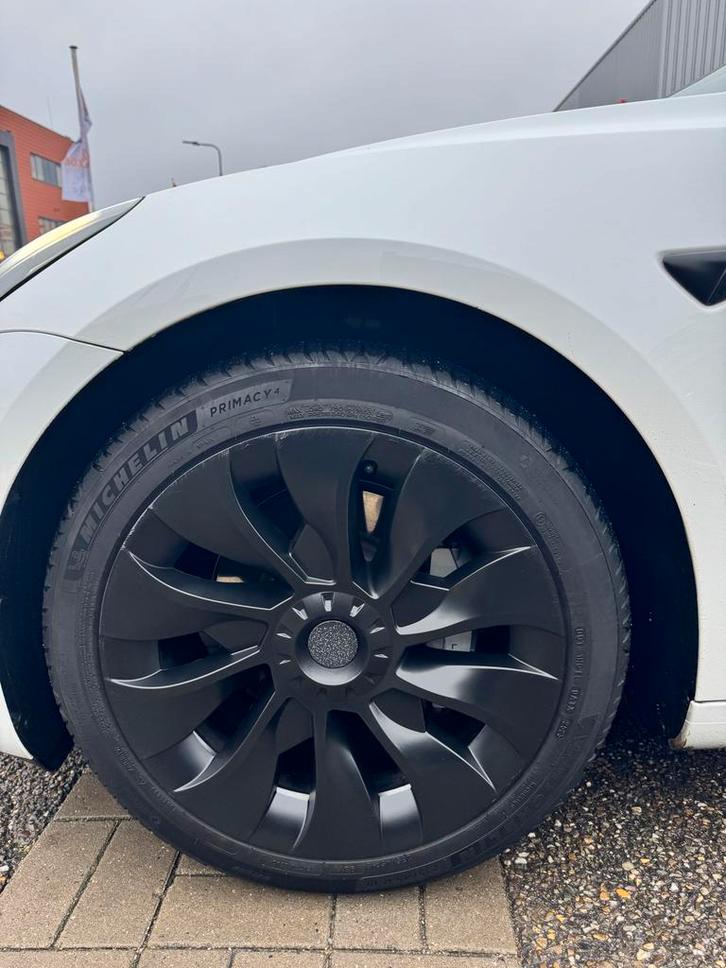 18 inch mat zwarte wieldoppen Tesla Model 3, Auto diversen, Wieldoppen, Nieuw, Ophalen