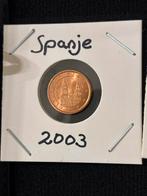 1 cent Spanje 2003, Ophalen of Verzenden, Overige landen, Losse munt