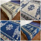 Alpaca wollen deken - nieuw - 115 x 200 cm - blauw, Huis en Inrichting, Woonaccessoires | Plaids en Woondekens, Ophalen of Verzenden