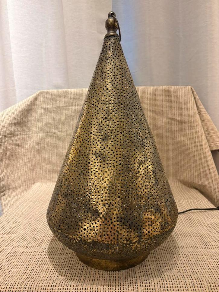 Vloerlamp Marokkaanse stijl – metalen sfeerlamp, Huis en Inrichting, Lampen | Vloerlampen, Zo goed als nieuw, Minder dan 100 cm