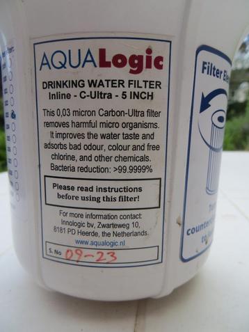 Aqualogic waterfilter voor camper of caravan