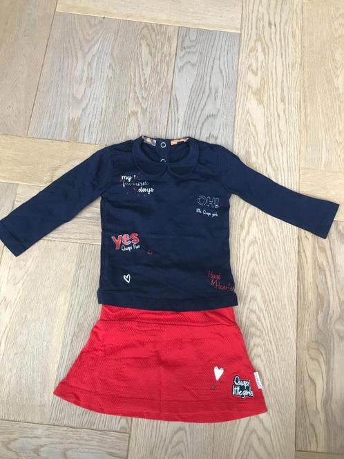 ZGAN - Supergave set Quapi maat 68 rokje en shirt lange mouw, Kinderen en Baby's, Babykleding | Maat 68, Zo goed als nieuw, Meisje