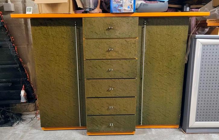 Brinkmann 3-delige set kasten groen, Huis en Inrichting, Kasten | Dressoirs, Zo goed als nieuw, 25 tot 50 cm, Ophalen