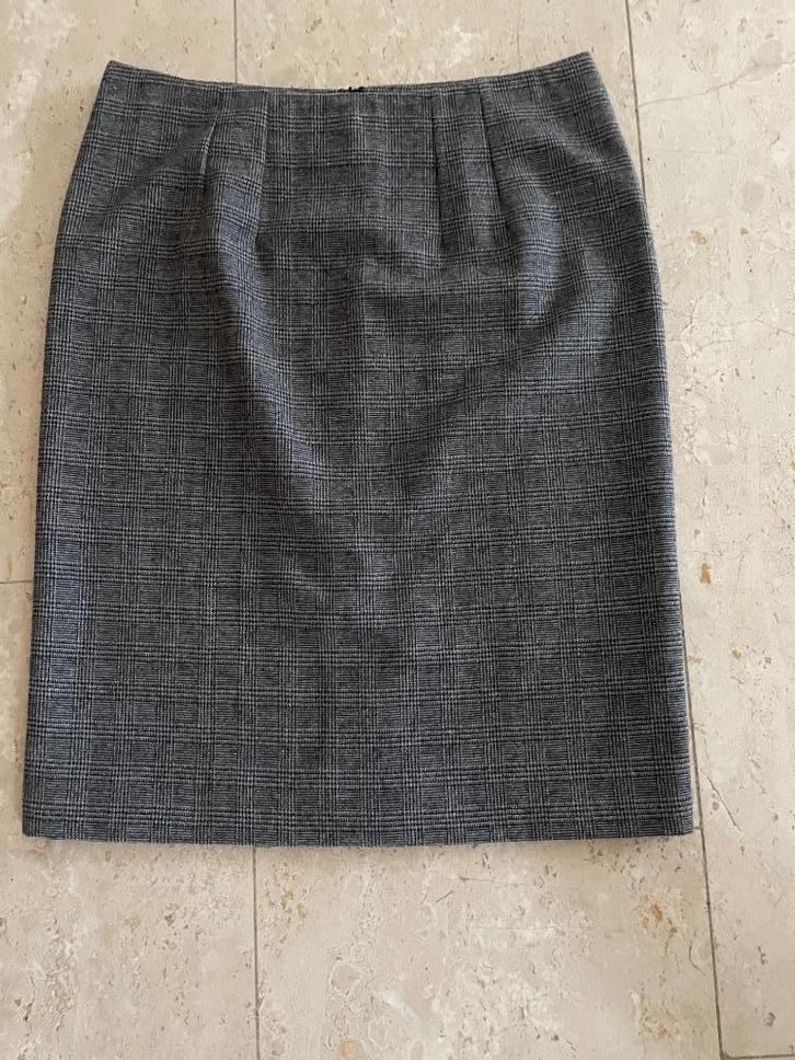 Philosophy di Alberta Ferretti. tweed/ruiten rok maat 36, Kleding | Dames, Rokken, Zo goed als nieuw, Maat 36 (S), Grijs, Knielengte