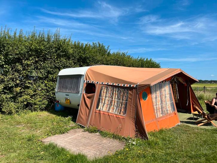 Vintage Isabella Voortent +/-900-905cm., Caravans en Kamperen, Kampeeraccessoires, Gebruikt, Ophalen