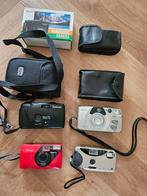 4 anologe camera's: Canon, Konica - niet getest, Audio, Tv en Foto, Fotocamera's Analoog, Ophalen of Verzenden, Compact, Canon