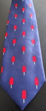 Fortis Bank stropdas 100% zijde Italiaanse ijsjes blauw, Ophalen of Verzenden, Nieuw, Gebruiksvoorwerp
