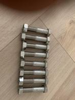 Bouten M16 x 80 RVS  acht stuks, Doe-het-zelf en Verbouw, IJzerwaren en Bevestigingsmiddelen, Ophalen of Verzenden, Nieuw, Bouten of Moeren