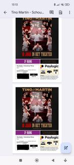 2 kaarten Tino Martin vanavond Tilburg 18 maart, Tickets en Kaartjes, Twee personen, Maart, Levenslied