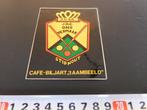 sticker Stiphout KNBB J.B.C. Ons Vermaak 't Aambeeld Cafe Bi, Ophalen, Zo goed als nieuw