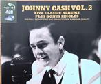 Johnny Cash-Vol.2=5 classic albums+bonus=4cdBOX=remastr=9,99, Ophalen of Verzenden, Zo goed als nieuw