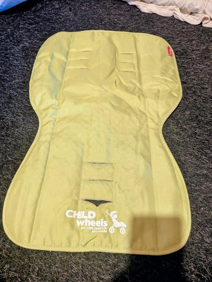 Childwheels Buggy Inlegkussen Lime - Universeel, Kinderen en Baby's, Kinderwagens en Combinaties, Gebruikt, Kinderwagen, Overige merken