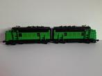 Lego 2x A-loc Burlington Northern gebasseerd op de 10020, Ophalen of Verzenden, Zo goed als nieuw, Complete set, Lego