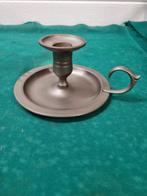 tinnen kandelaar  gemerkt, Huis en Inrichting, Woonaccessoires | Kandelaars en Kaarsen, Ophalen of Verzenden, 'T Olde Gre-j, Info@toldegrej.nl