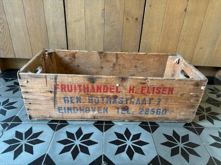 Oude Fruithandel Krat - Vintage Decoratie, Huis en Inrichting, Woonaccessoires | Kisten, Gebruikt, Minder dan 50 cm, Grenenhout