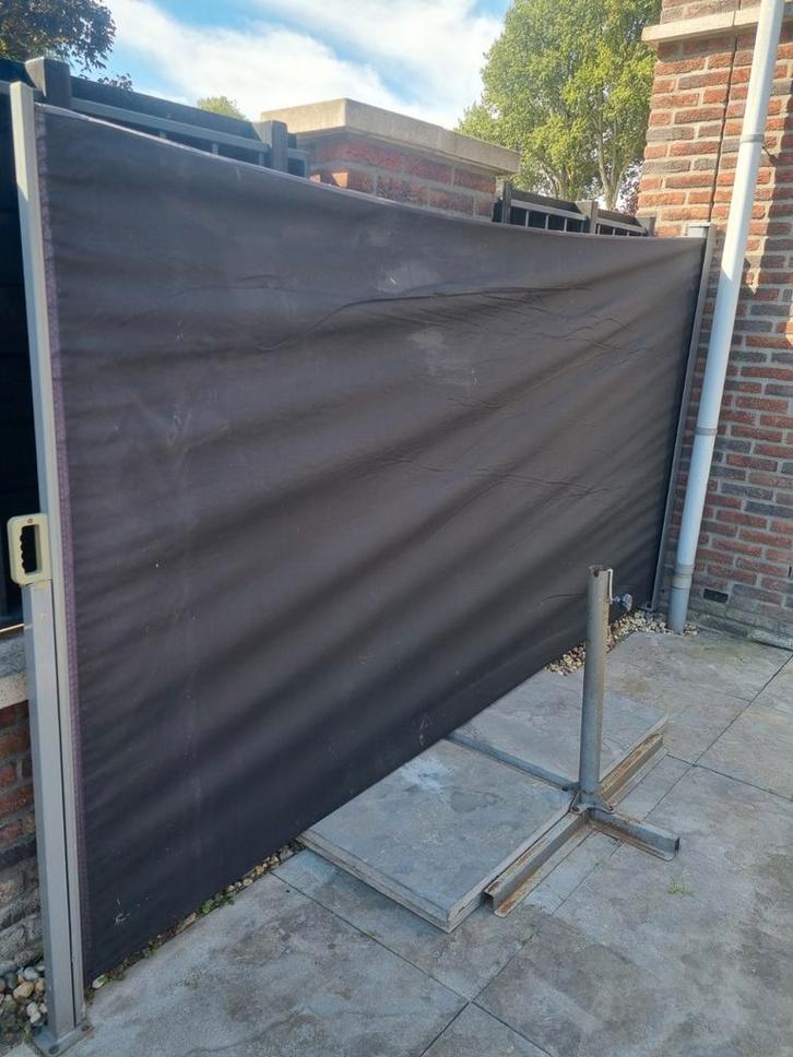 Zonnescherm / Uittrekbaar Windscherm voor terras, Tuin en Terras, Schaduwdoeken, Gebruikt, Ophalen