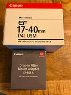Canon EF 17-40mm f/4L USM + Drop-in Adapter polarisatie, Audio, Tv en Foto, Fotografie | Lenzen en Objectieven, Ophalen of Verzenden