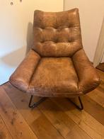 Lederen, leren industriële stoel fauteuil, Nieuw, Ophalen of Verzenden, 50 tot 75 cm, 75 tot 100 cm