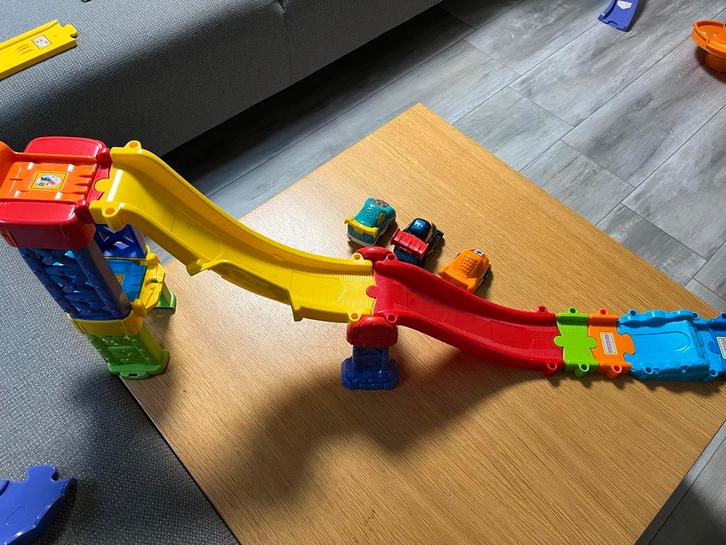 Toet Toet Racebaan met 3 Auto's, Kinderen en Baby's, Speelgoed | Overig, Gebruikt, Jongen of Meisje, Ophalen