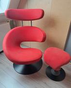 Design relax fauteuil Stokke Varier Peel met voetenbank, Huis en Inrichting, Fauteuils, Ophalen, 50 tot 75 cm, Design