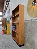 Mid Century Design Boekenkast Teak & Eiken | Vintage Kast, Huis en Inrichting, Kasten | Boekenkasten, Met plank(en), Gebruikt