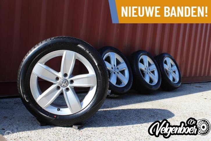 Volkswagen Passat / T Roc velgen + Nieuwe all season banden!, Auto-onderdelen, Banden en Velgen, Banden en Velgen, 17 inch, 215 mm