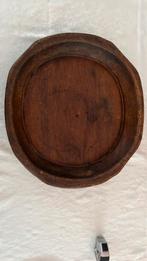 Houten schaal, groot en decoratief., Huis en Inrichting, Woonaccessoires | Dienbladen, Ophalen, Gebruikt, Ovaal, Hout