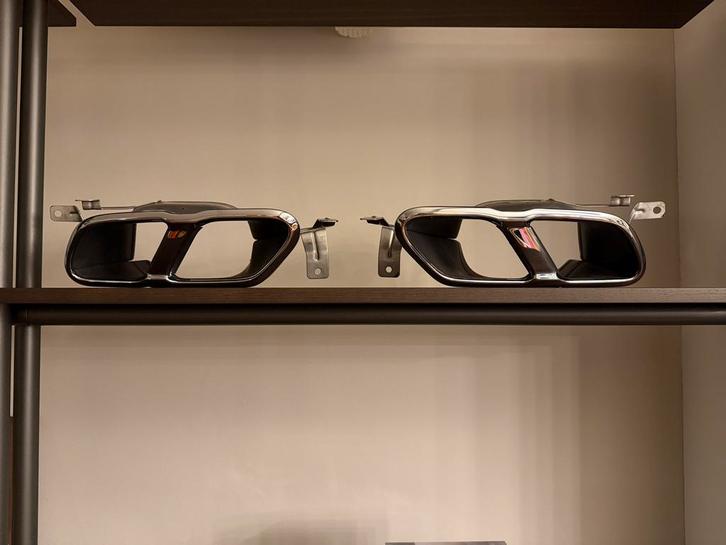 Volvo V60 dubbele uitlaat sierstuk, Auto-onderdelen, Uitlaatsystemen, Volvo, Gebruikt, Ophalen of Verzenden