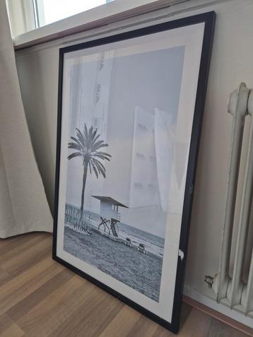 Fotolijst 60x90cm - Sfeervolle Strandfoto beschikbaar voor biedingen