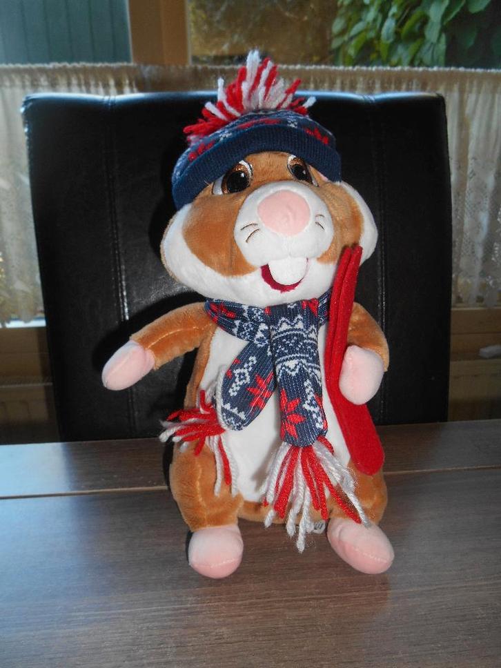 AH hamster winter met ski's winterhamster, Verzamelen, Supermarktacties, Albert Heijn, Ophalen of Verzenden