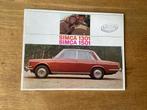 Simca 1301/1501 Brochure - Zeldzaam!, Ophalen of Verzenden, Gelezen