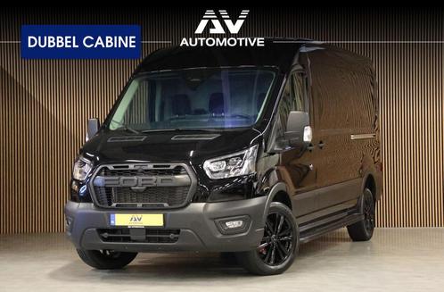Ford Transit 350 2.0 TDCI L3H2 165PK AUT Limited DC | 7-Zitt, Auto's, Bestelauto's, Bedrijf, Te koop, 360° camera, ABS, Achteruitrijcamera