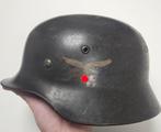 Luftwaffe M35 Double Decal helm, Q66, Verzamelen, Ophalen of Verzenden, Luchtmacht, Duitsland, Helm of Baret