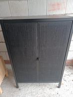 Zwarte Rotan Kast, Ophalen, Zo goed als nieuw, 25 tot 50 cm, 100 tot 150 cm