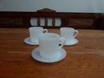 3 opaline espressokopjes, nestle