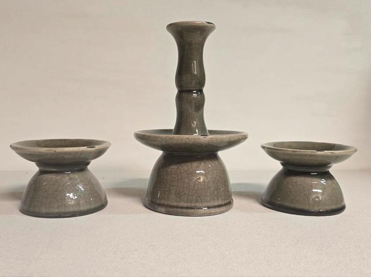 Set Kandelaar en Kaarshouders, At Home Marieke, Huis en Inrichting, Woonaccessoires | Kandelaars en Kaarsen, Zo goed als nieuw