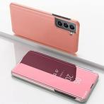 Clear View cover Samsung Galaxy S22+ plus - rose goud, Ophalen of Verzenden, Zo goed als nieuw