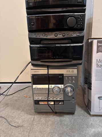 Vintage Stereo Set: Kenwood & Aiwa beschikbaar voor biedingen