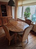 Houten Eettafel met 4 Stoelen, Huis en Inrichting, Tafels | Eettafels, Ophalen