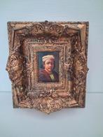 Mini Rembrandt. Olieverf op paneel, Antiek en Kunst, Ophalen of Verzenden